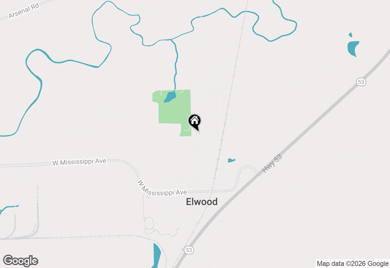 Map of 605 Beattie Street, Elwood, IL 60421