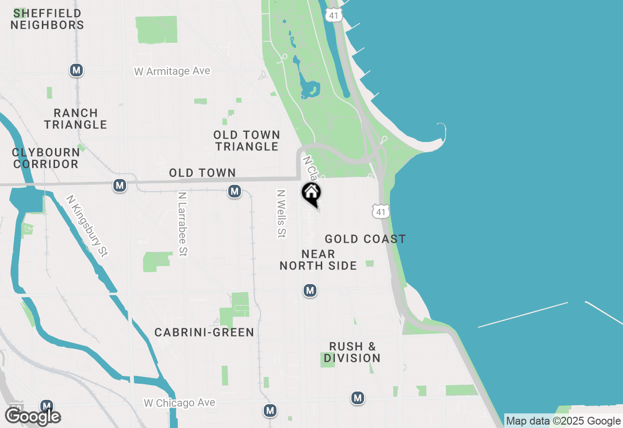 Map of 1455 N Sandburg Terrace #903B, Chicago, IL 60610