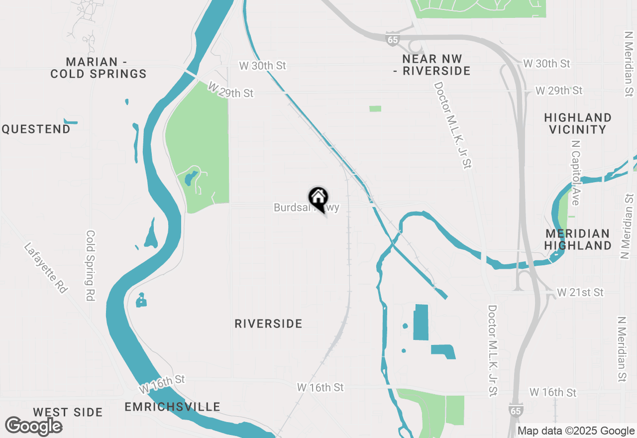 Map of 2313 White Avenue, Indianapolis, IN 46208