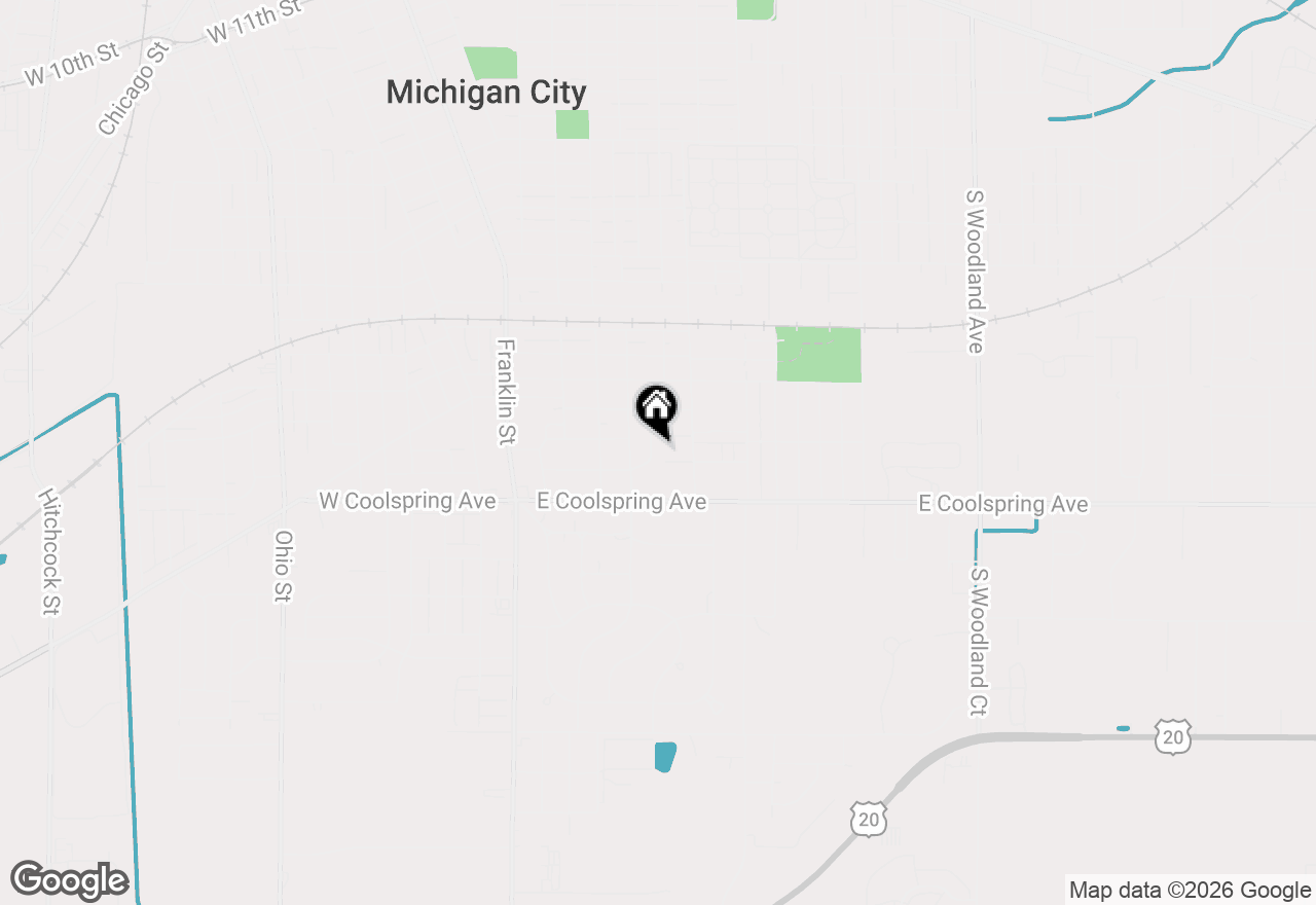 Map of 313 Beverly Court, Michigan City, IN 46360