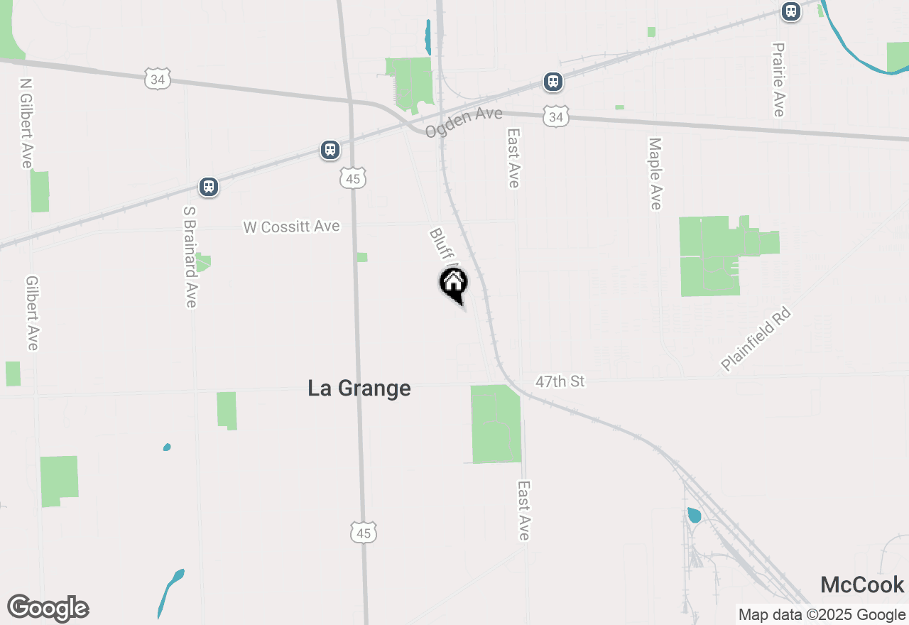 Map of 409 Benton Avenue, La Grange, IL 60525