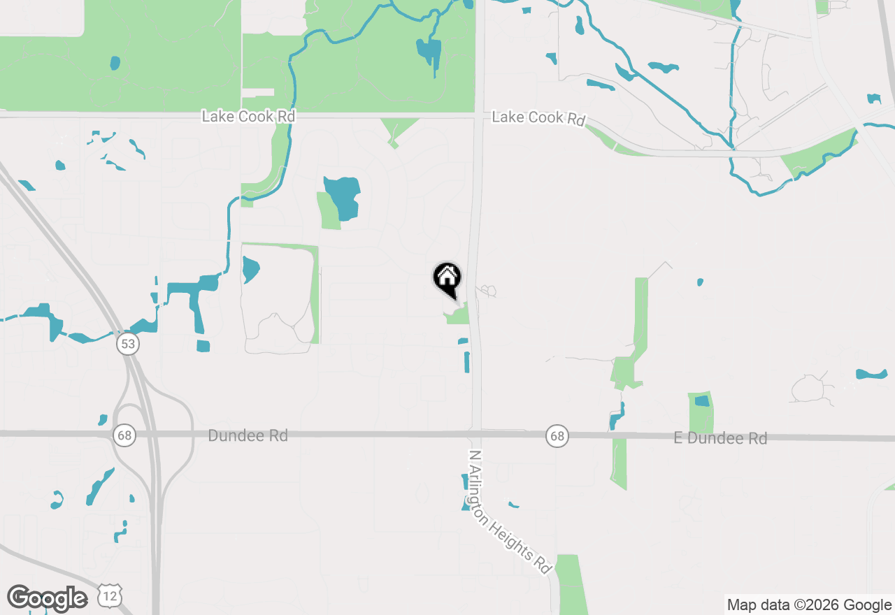 Map of 1333 Rose Boulevard, Buffalo Grove, IL 60089