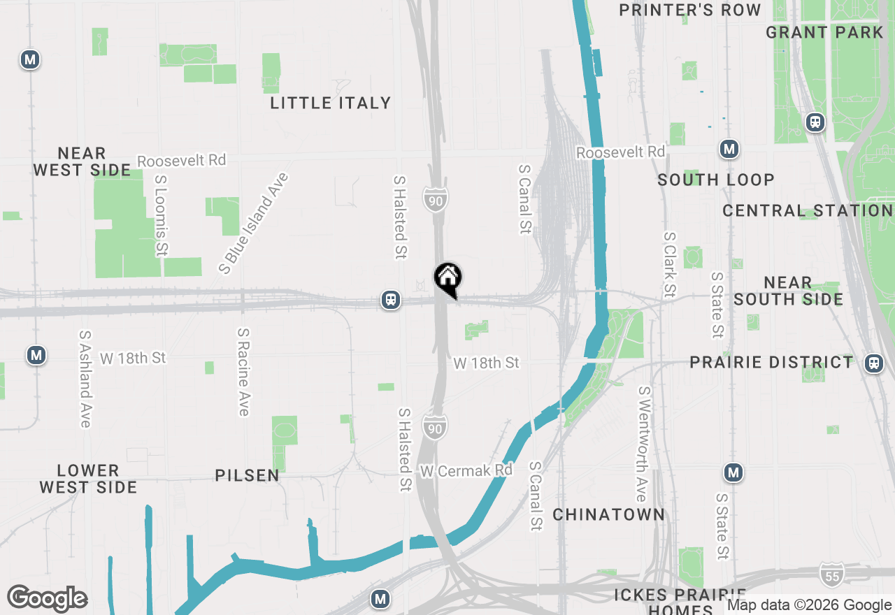 Map of 648 W 16th Street #2, Chicago, IL 60616