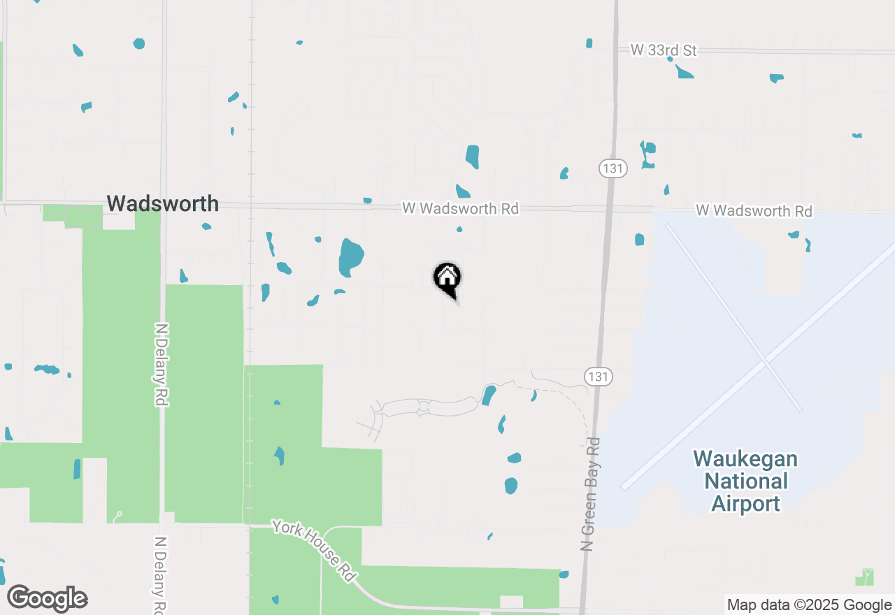 Map of 38689 N Boulevard View Avenue, Wadsworth, IL 60083
