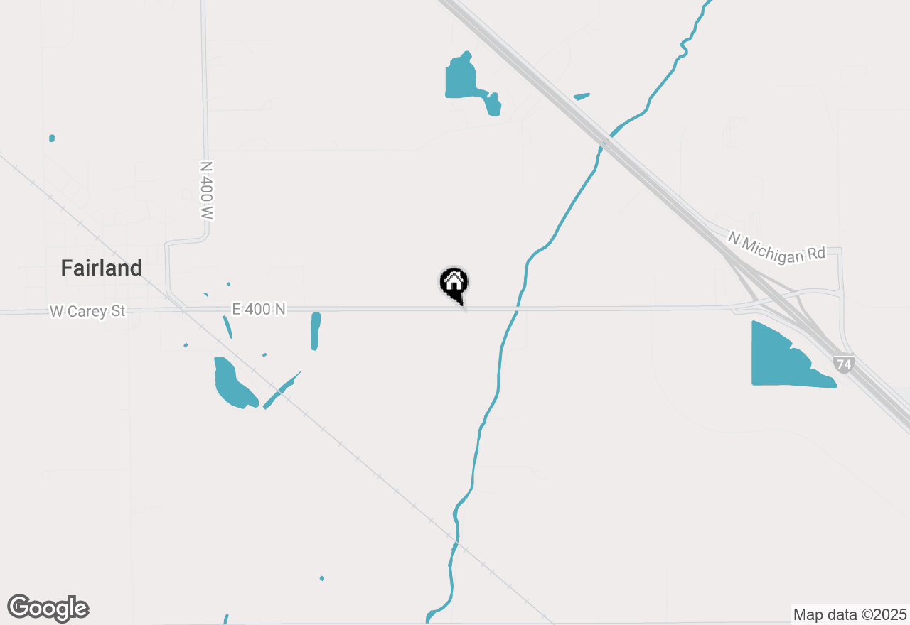 Map of 3179 W 400 N, Fairland, IN 46126