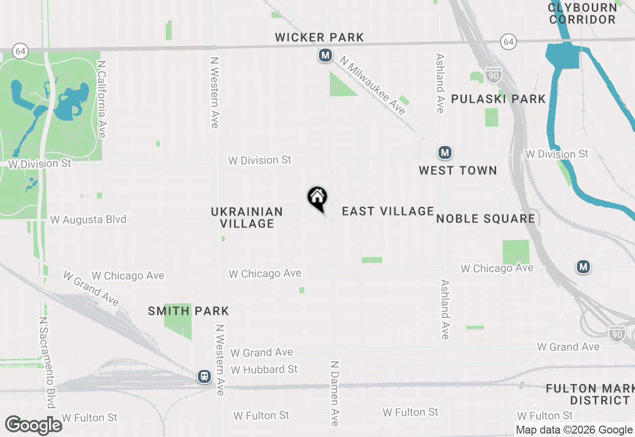 Map of 2031 W Augusta Boulevard #1, Chicago, IL 60622