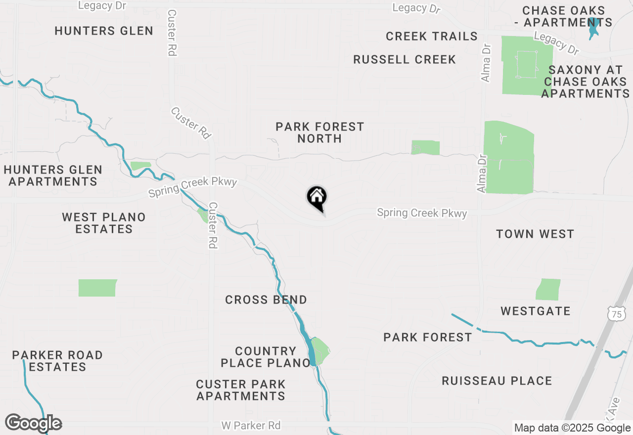 Map of 1607 W Spring Creek Parkway, Plano, TX 75023