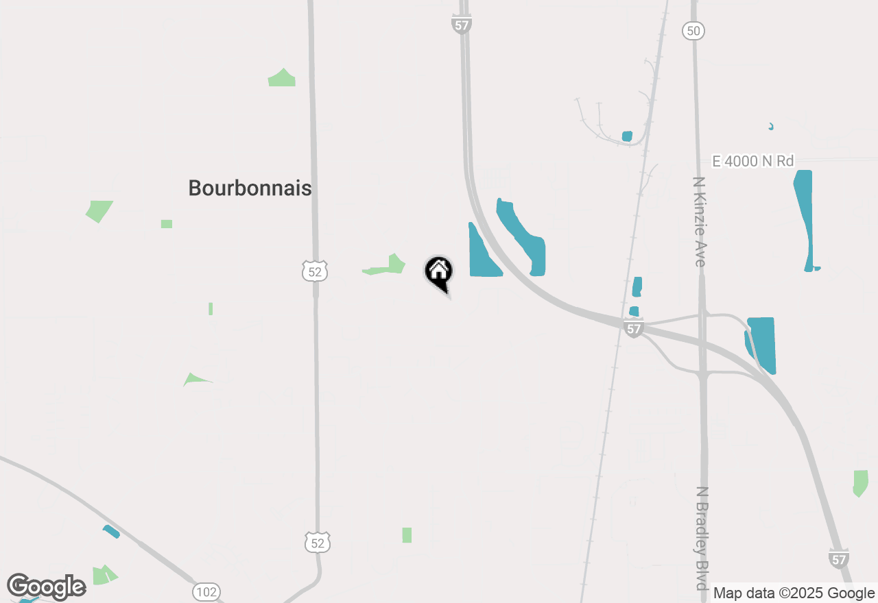 Map of (Address confidential), Bourbonnais, Illinois 60914