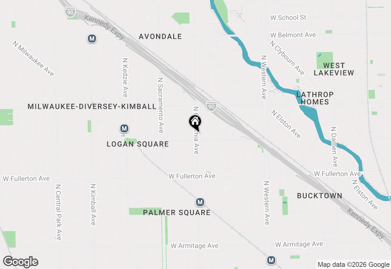 Map of 2606 N California Avenue, Chicago, IL 60647