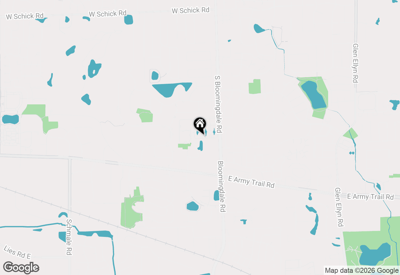 Map of 164 S Waters Edge Drive #201, Glendale Heights, IL 60139