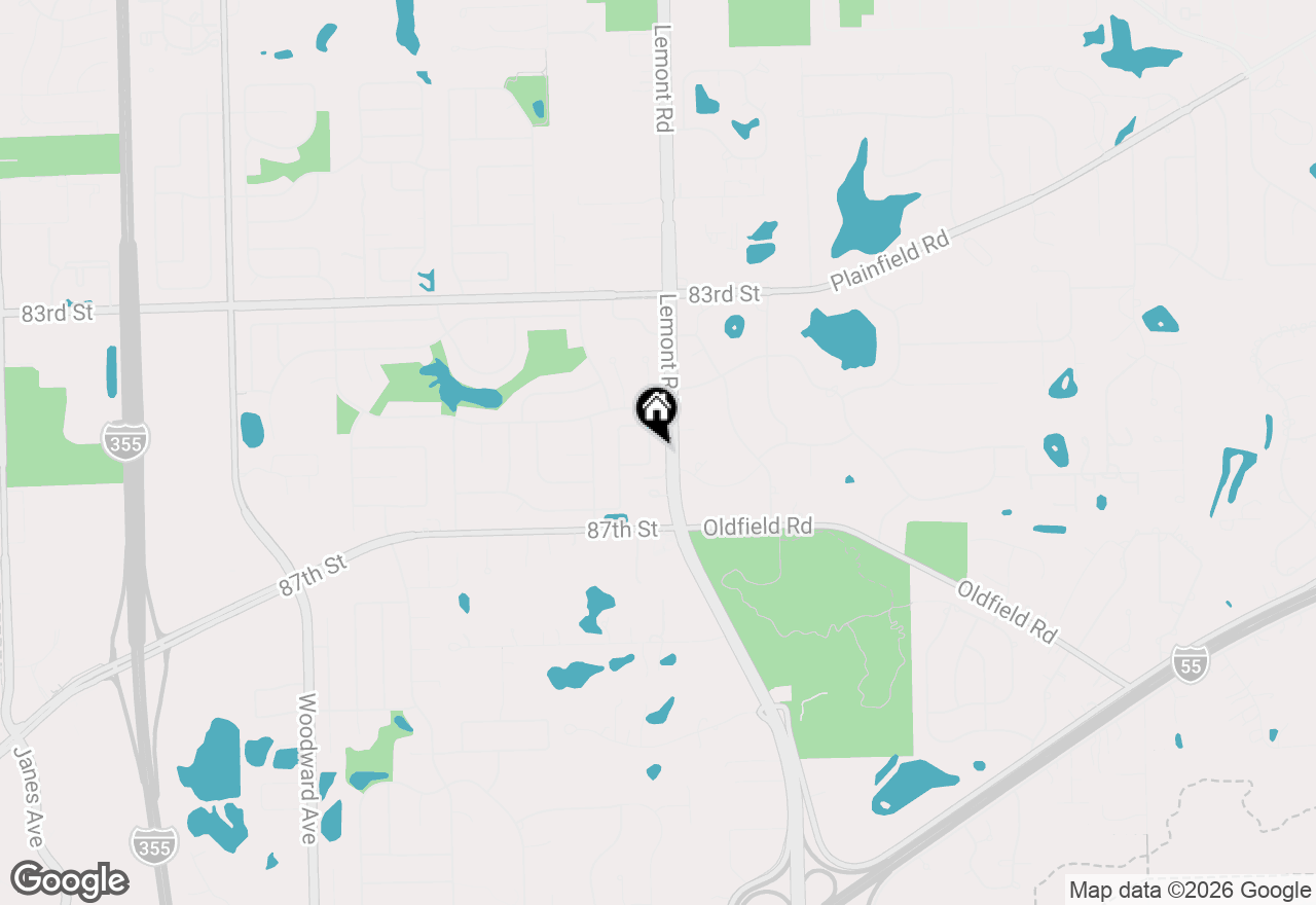 Map of 8575 Sandalwood Drive, Darien, IL 60561