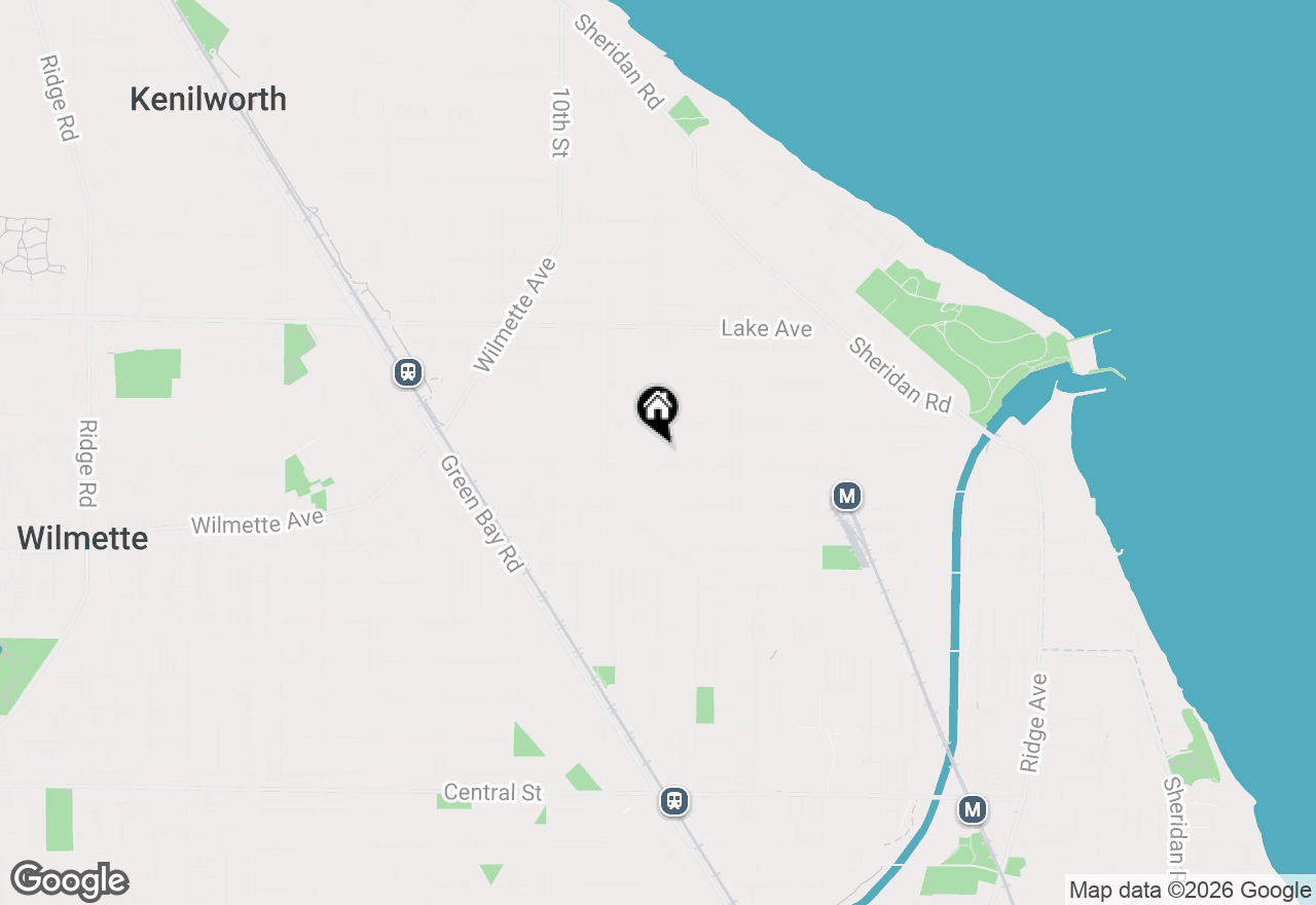 Map of 526 8th Street, Wilmette, IL 60091