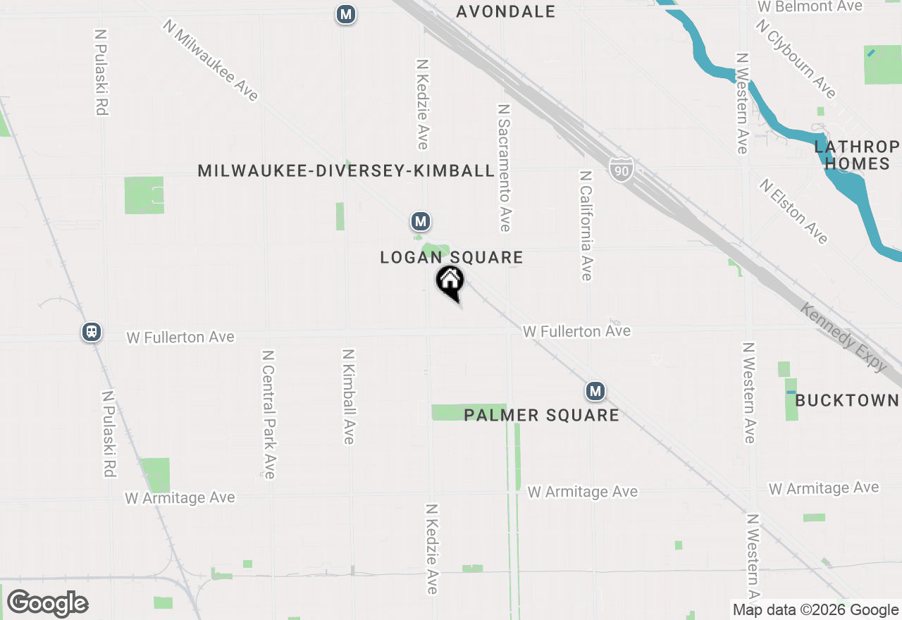 Map of 2448 N Albany Avenue #2S, Chicago, IL 60647