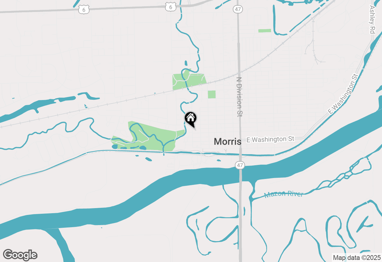 Map of 304 Nettle Street, Morris, IL 60450