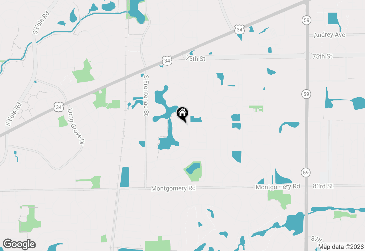 Map of 3723 Edgebrook Court, Aurora, IL 60504