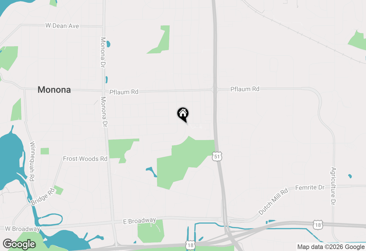 Map of 1005 Tompkins Drive, Madison, WI 53716