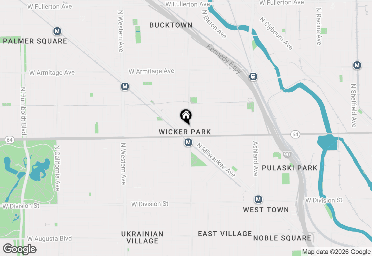 Map of 2013 W Concord Place #C, Chicago, IL 60647