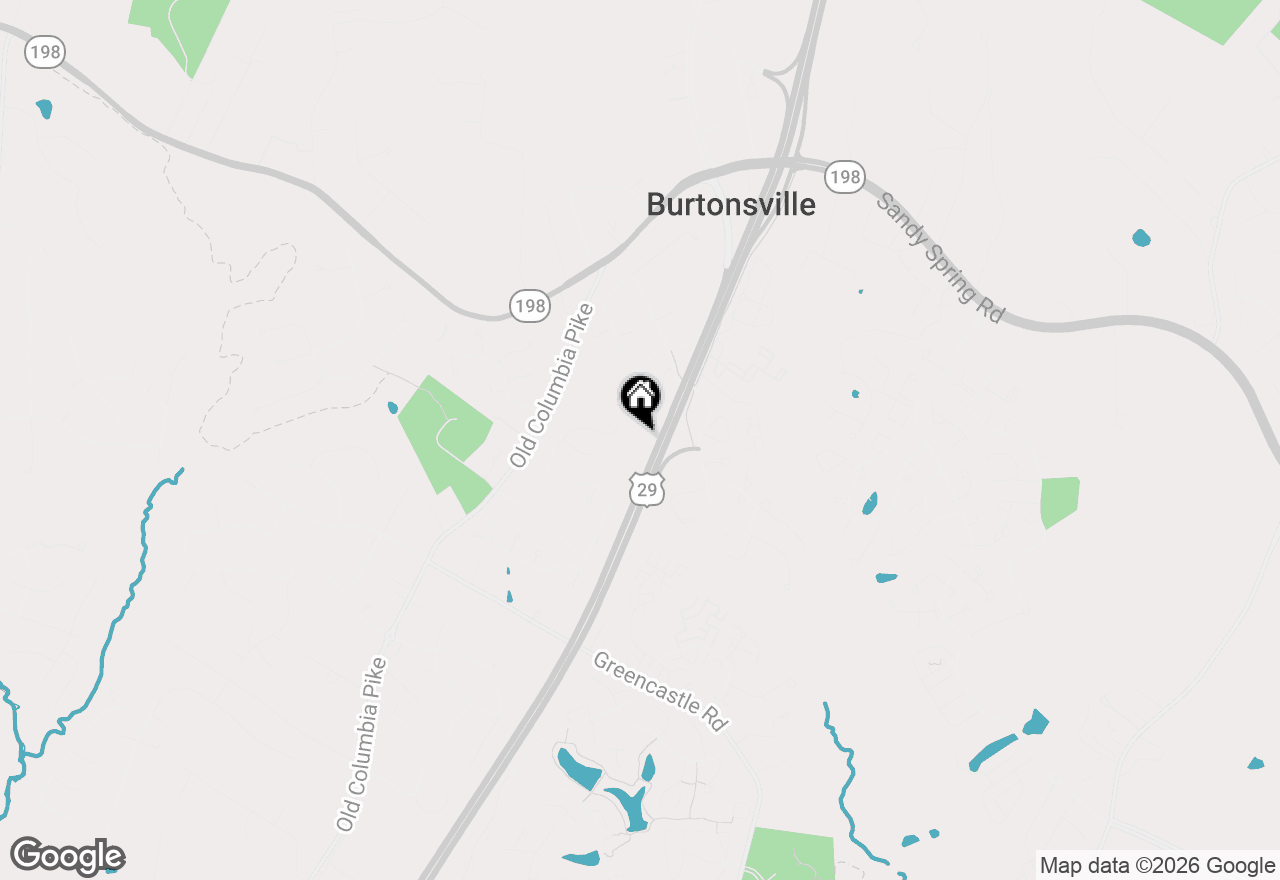 Map of 38 Blackburn Court, Burtonsville, MD 20866