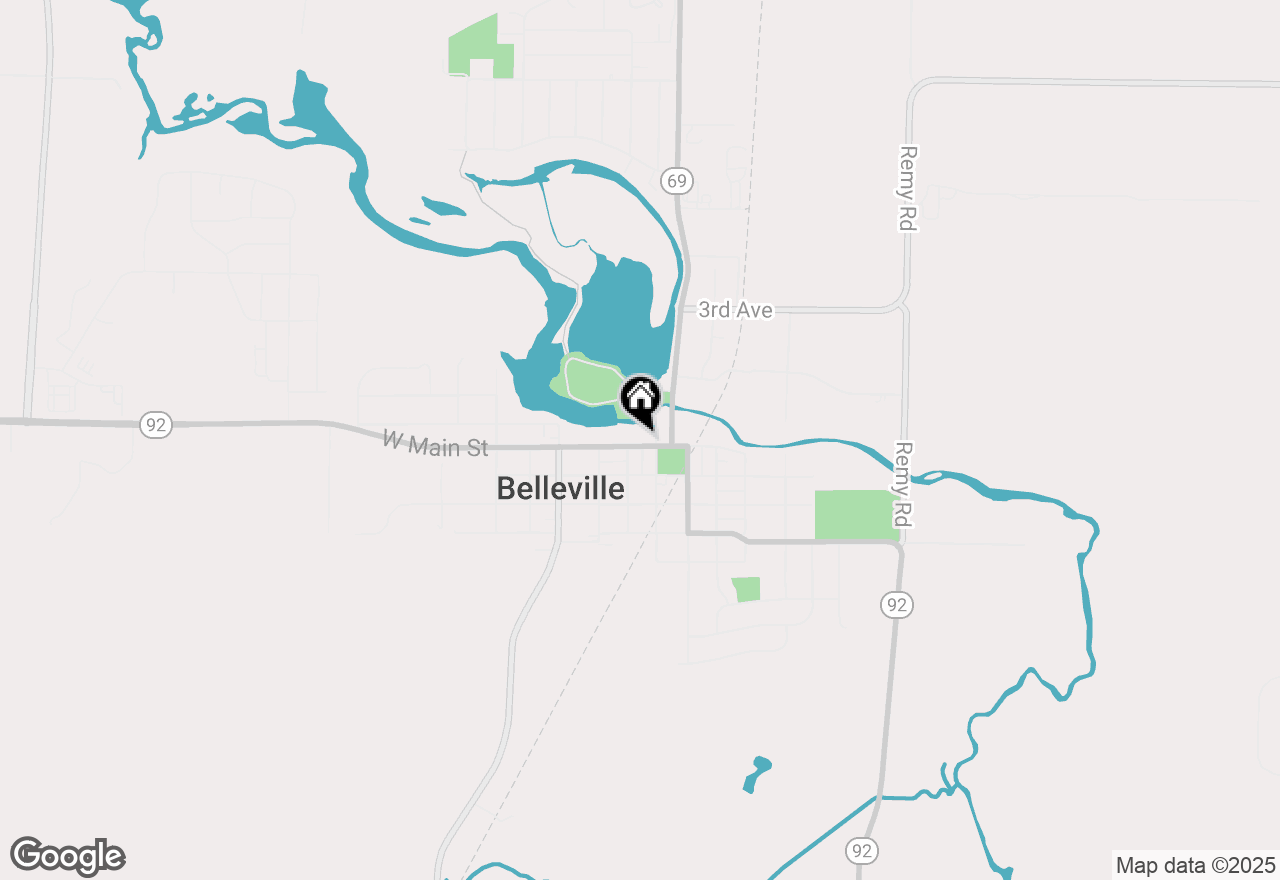 Map of 13 W Main Street, Belleville, WI 53508