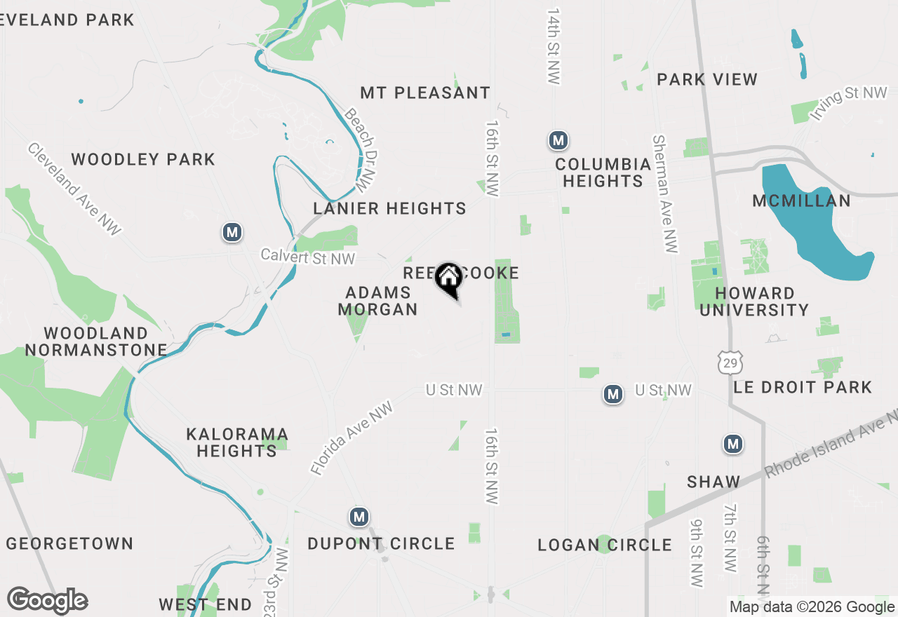 Map of 1700 Kalorama Road Nw #303, Washington, DC 20009