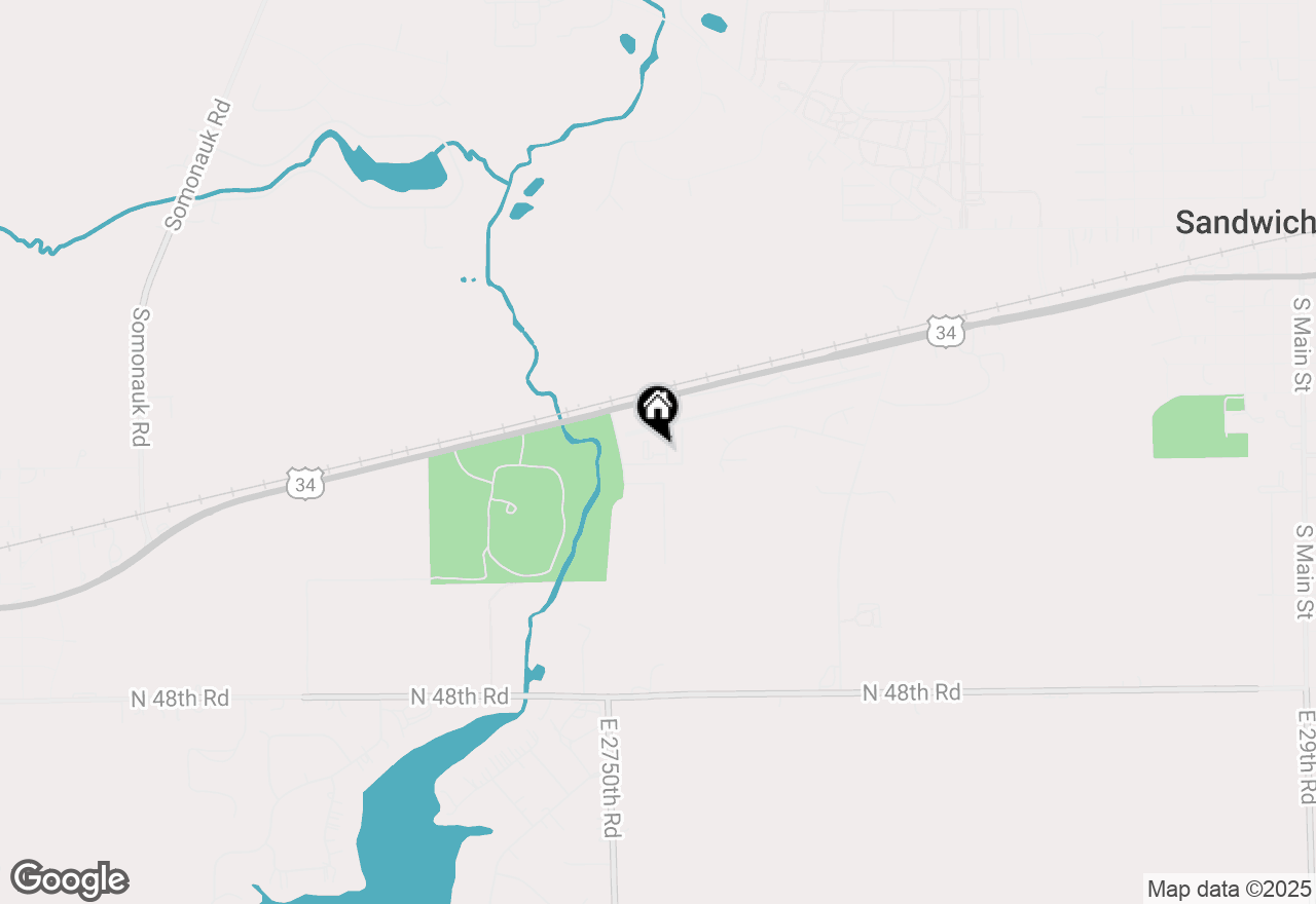 Map of 881 Piper Way, Sandwich, IL 60548