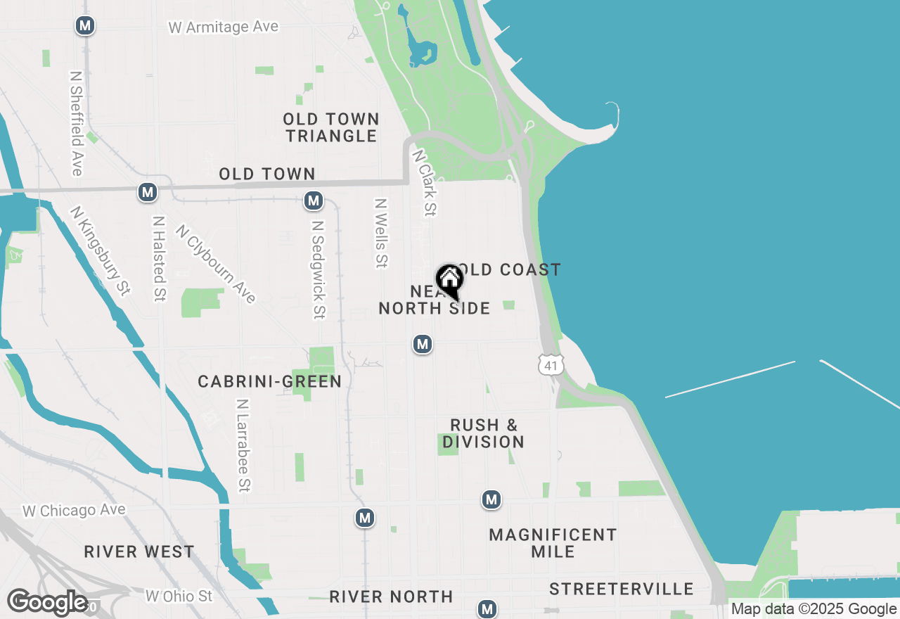 Map of 1250 N Dearborn Street #20C, Chicago, IL 60610