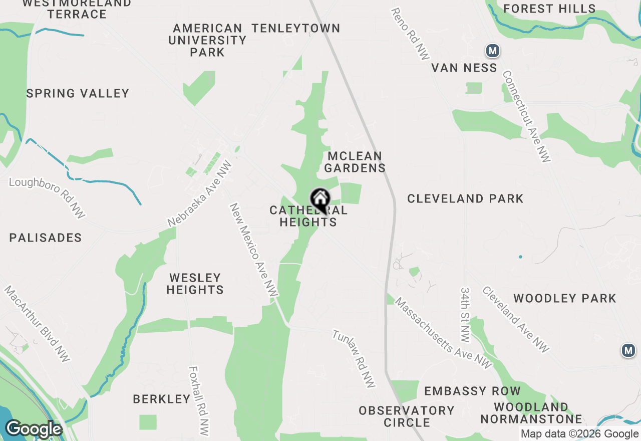 Map of 3951 Massachusetts Avenue Nw, Washington, DC 20016