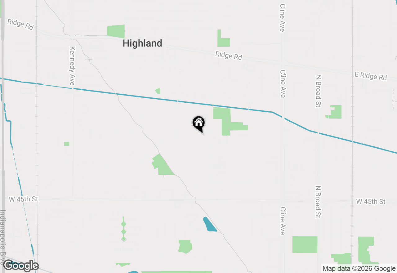 Map of 3509 41st Place, Highland, IN 46322