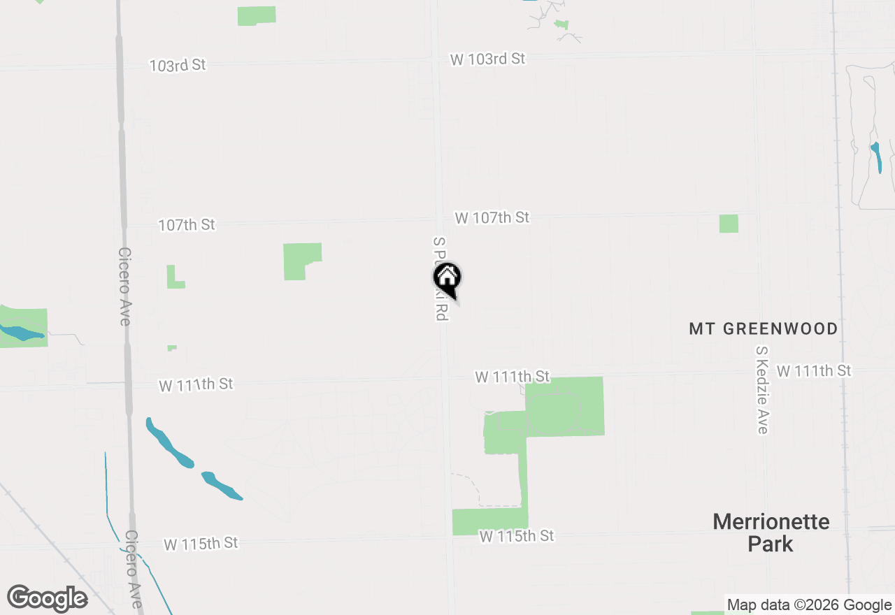 Map of 10909 S Pulaski Road, Chicago, IL 60655