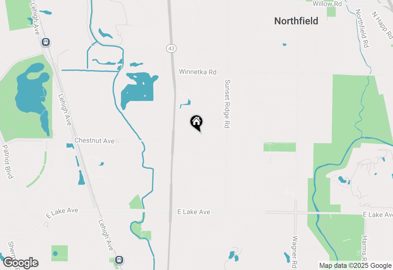 Map of 1439 Pleasant Lane, Glenview, IL 60025