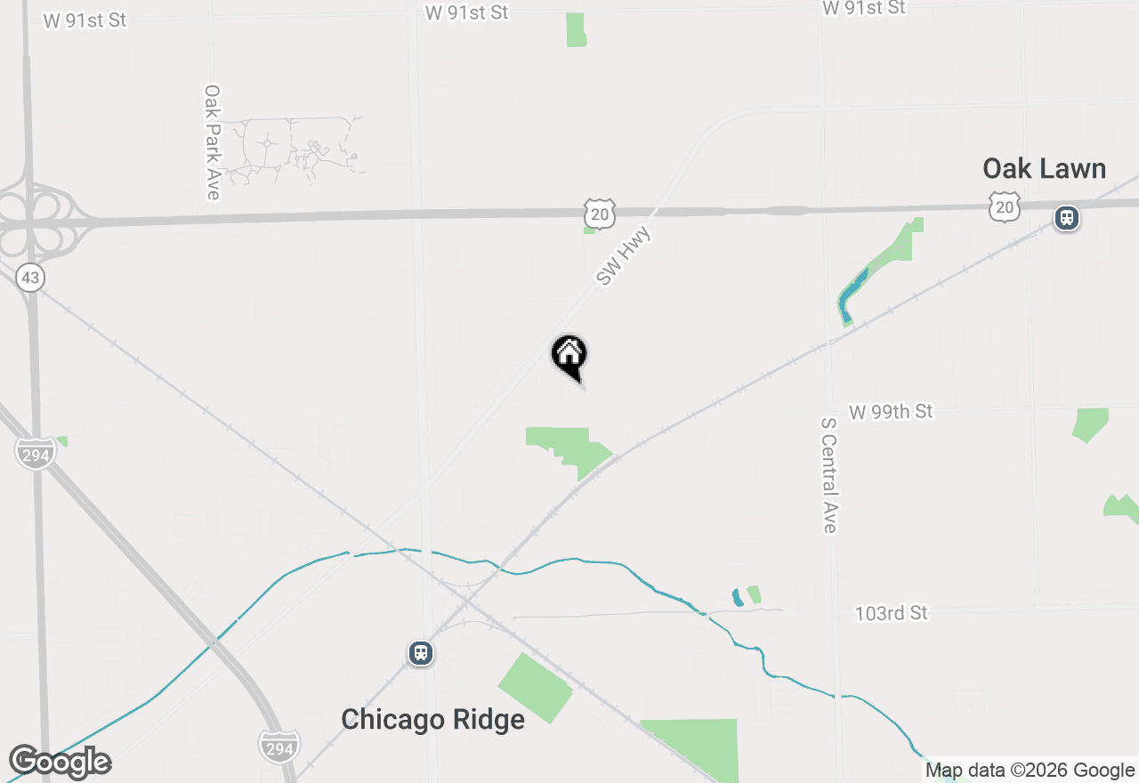 Map of 9822 Meade Avenue, Oak Lawn, IL 60453