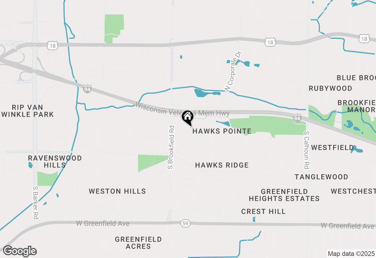 Map of 18620 Emerald Cir #A, Brookfield, WI 53045