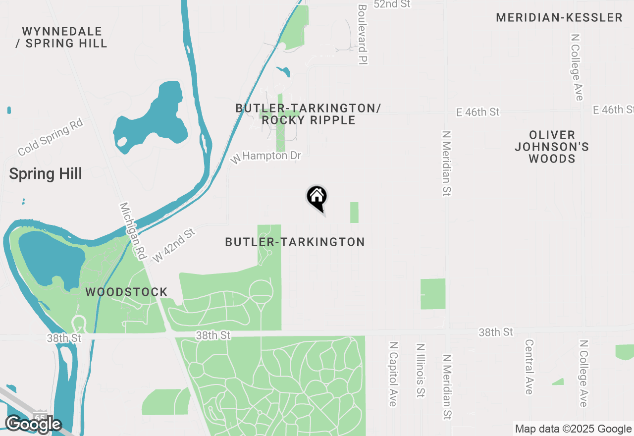 Map of 502 W 42nd Street, Indianapolis, IN 46208