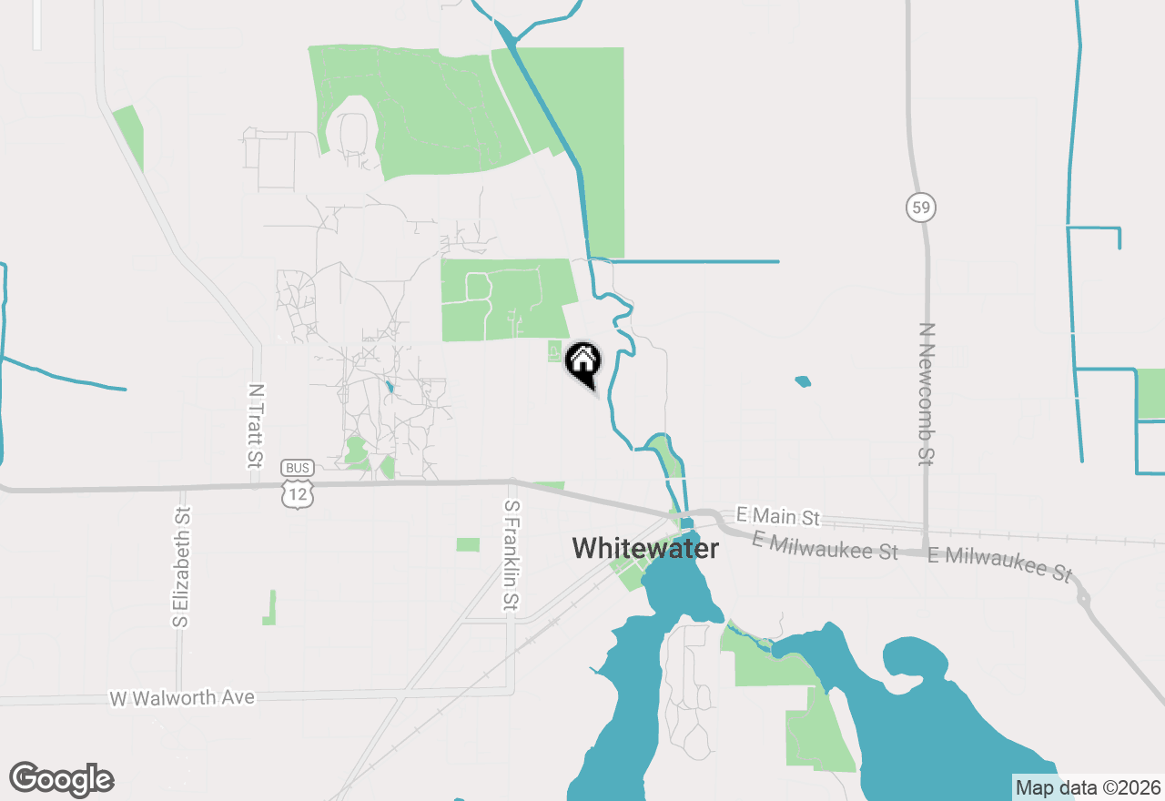 Map of 224 N Fremont St, Whitewater, WI 53190
