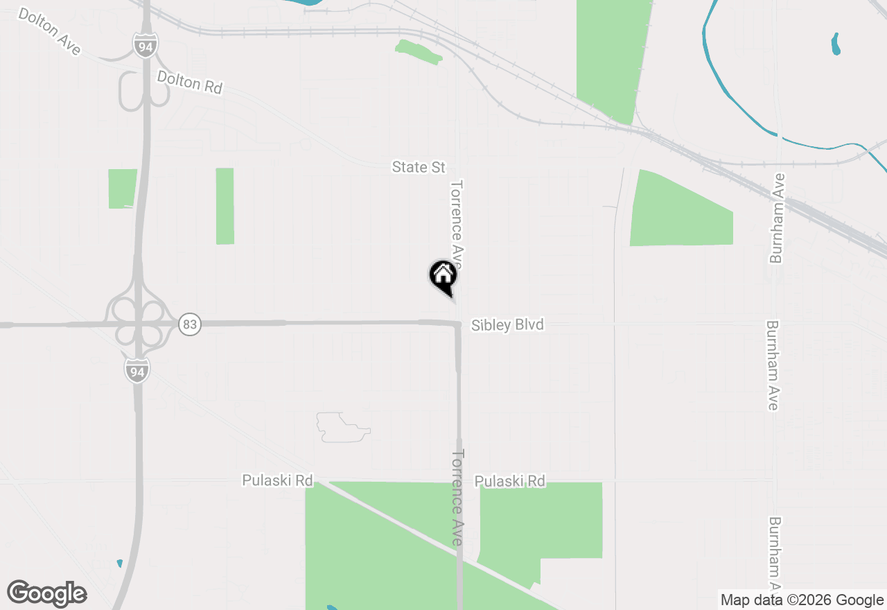 Map of 453 Hoxie Avenue, Calumet City, IL 60409