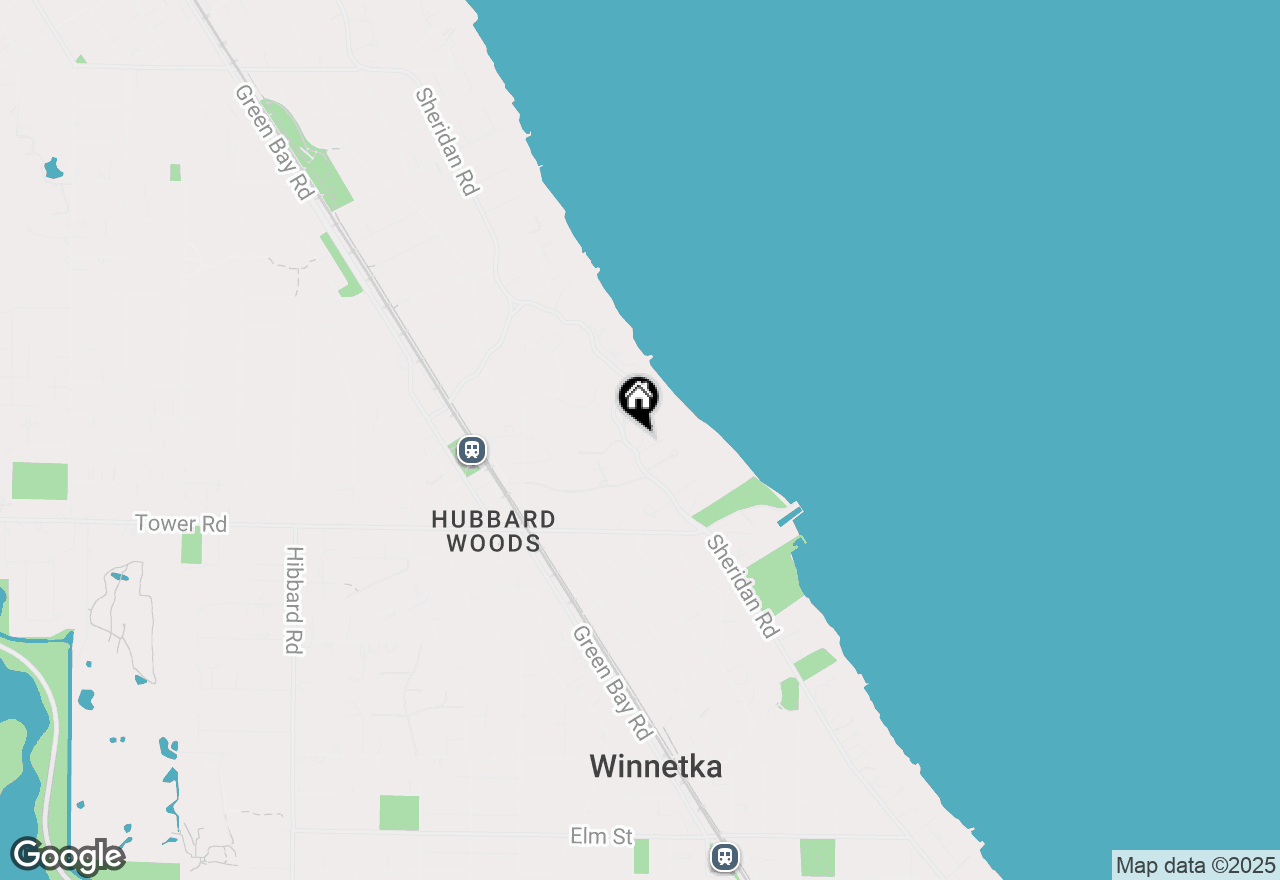 Map of 1015 Sheridan Road, Winnetka, IL 60093