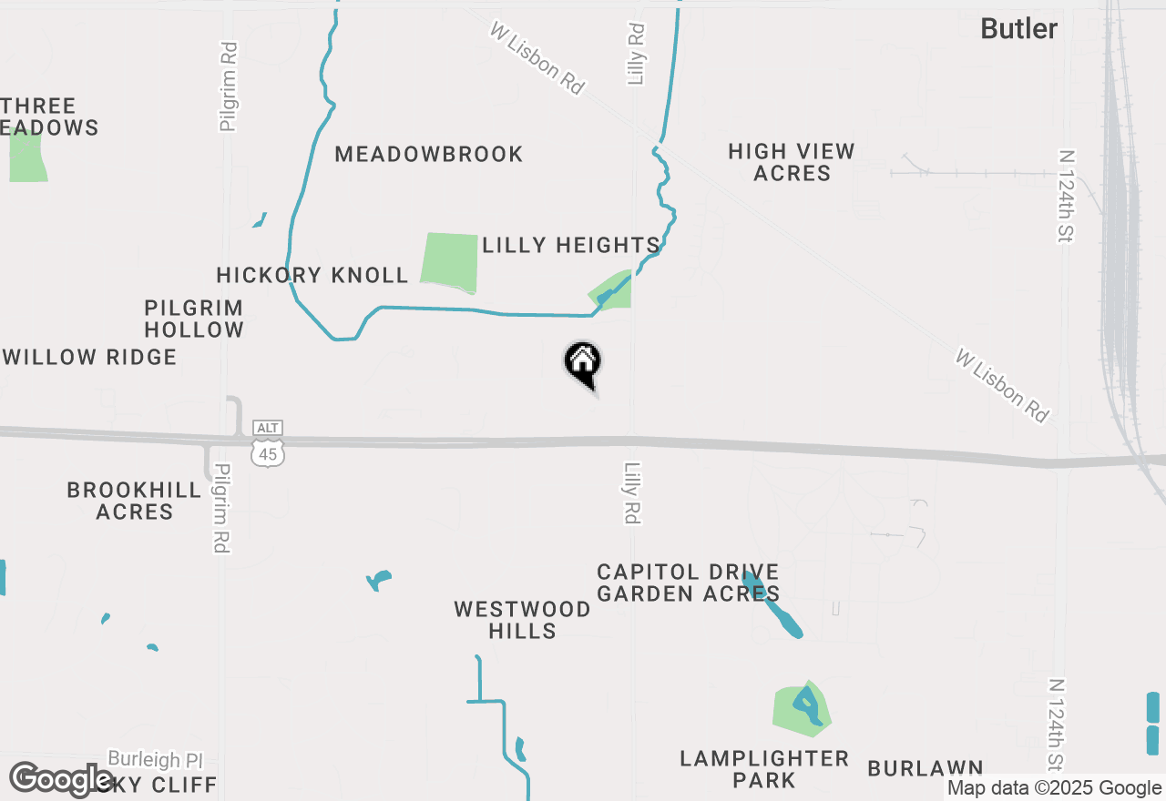 Map of 14220 Ranch Rd, Brookfield, WI 53005