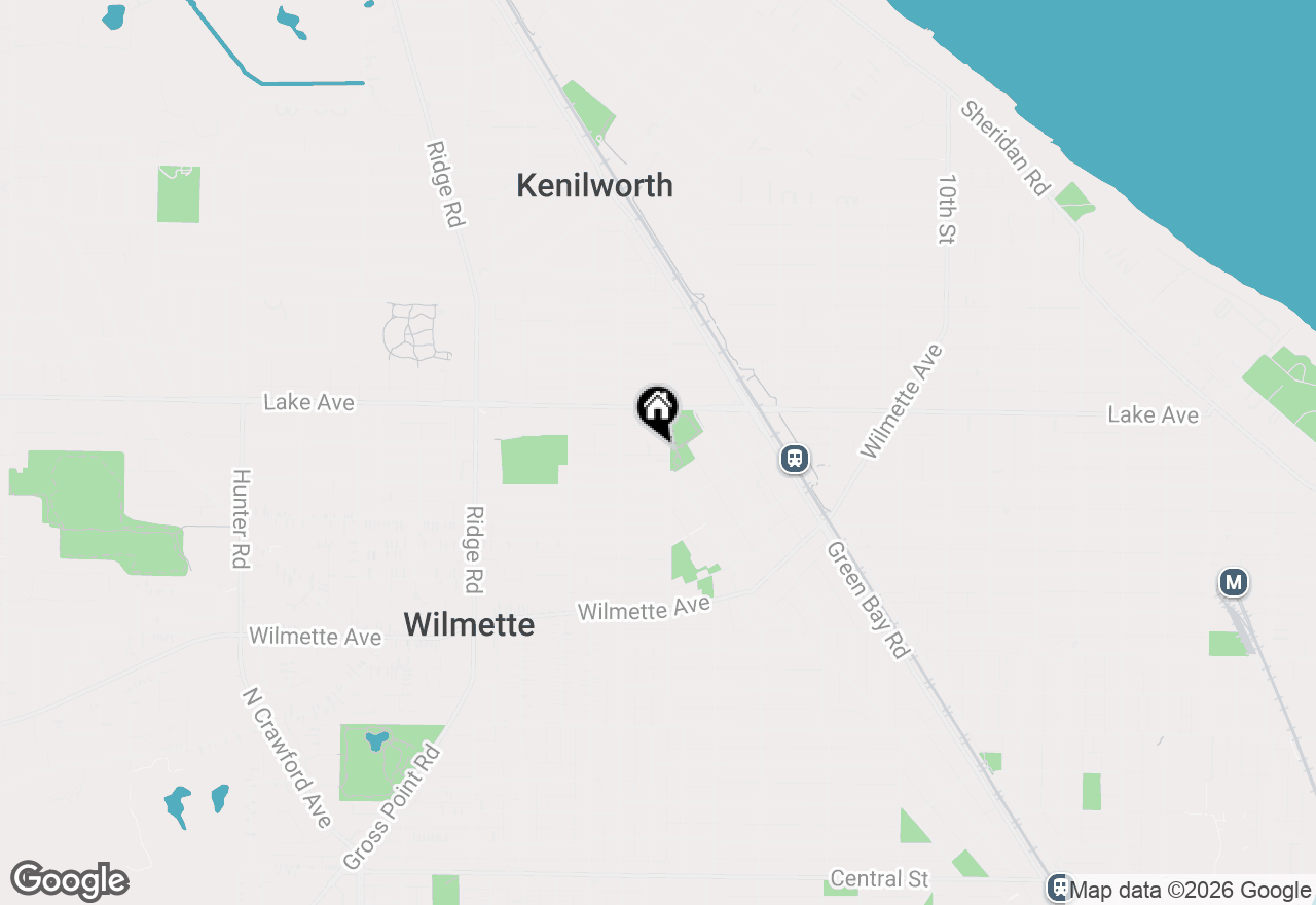 Map of 811 15th Street, Wilmette, IL 60091