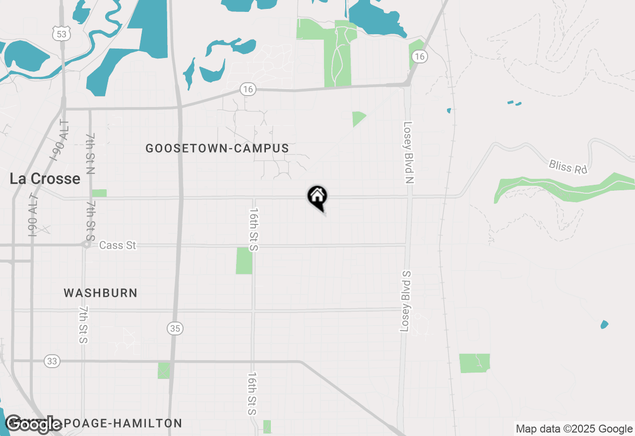 Map of 140 20th St S, La Crosse, WI 54601
