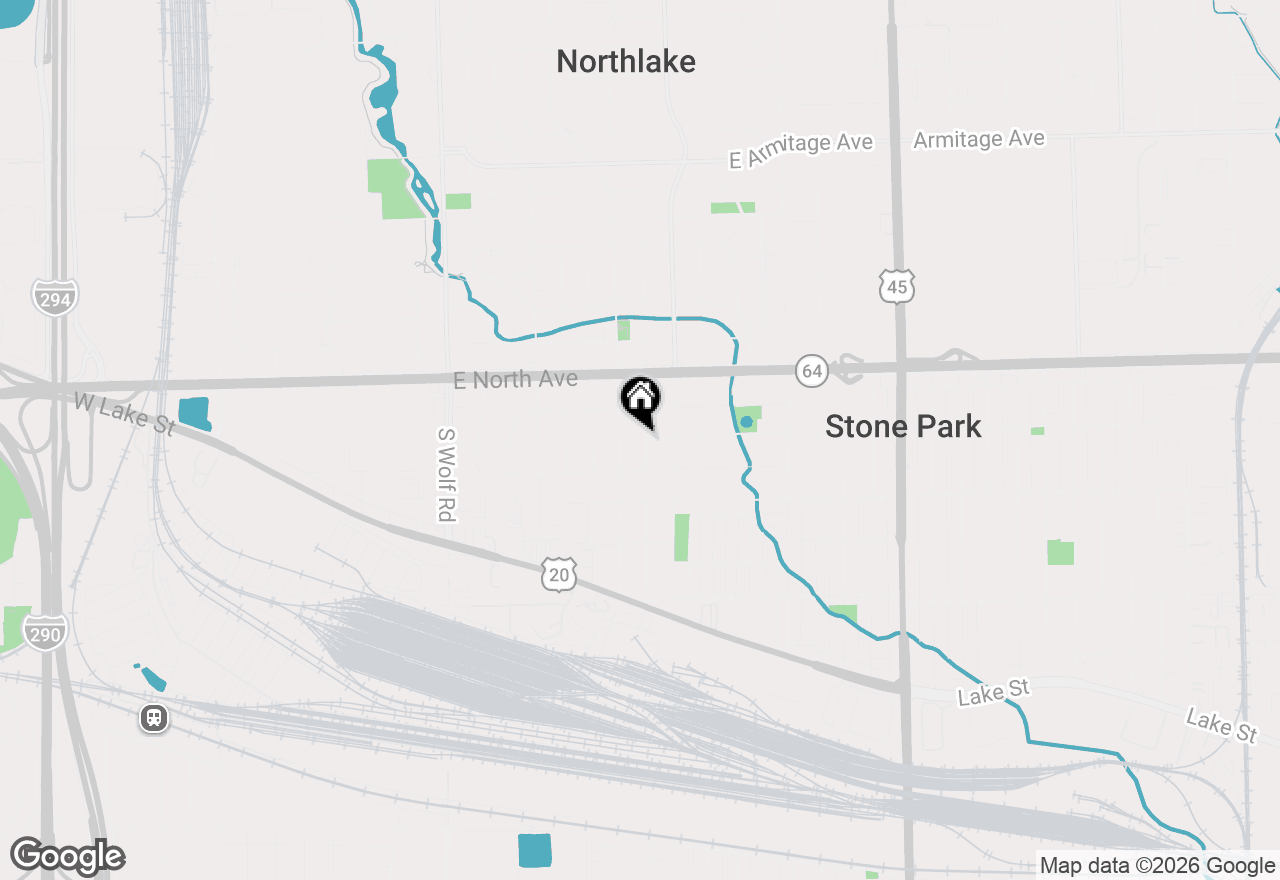 Map of 120 S Harold Avenue, Northlake, IL 60164