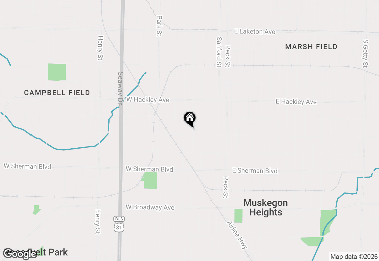 Map of 2337 6th Street, Muskegon, MI 49444