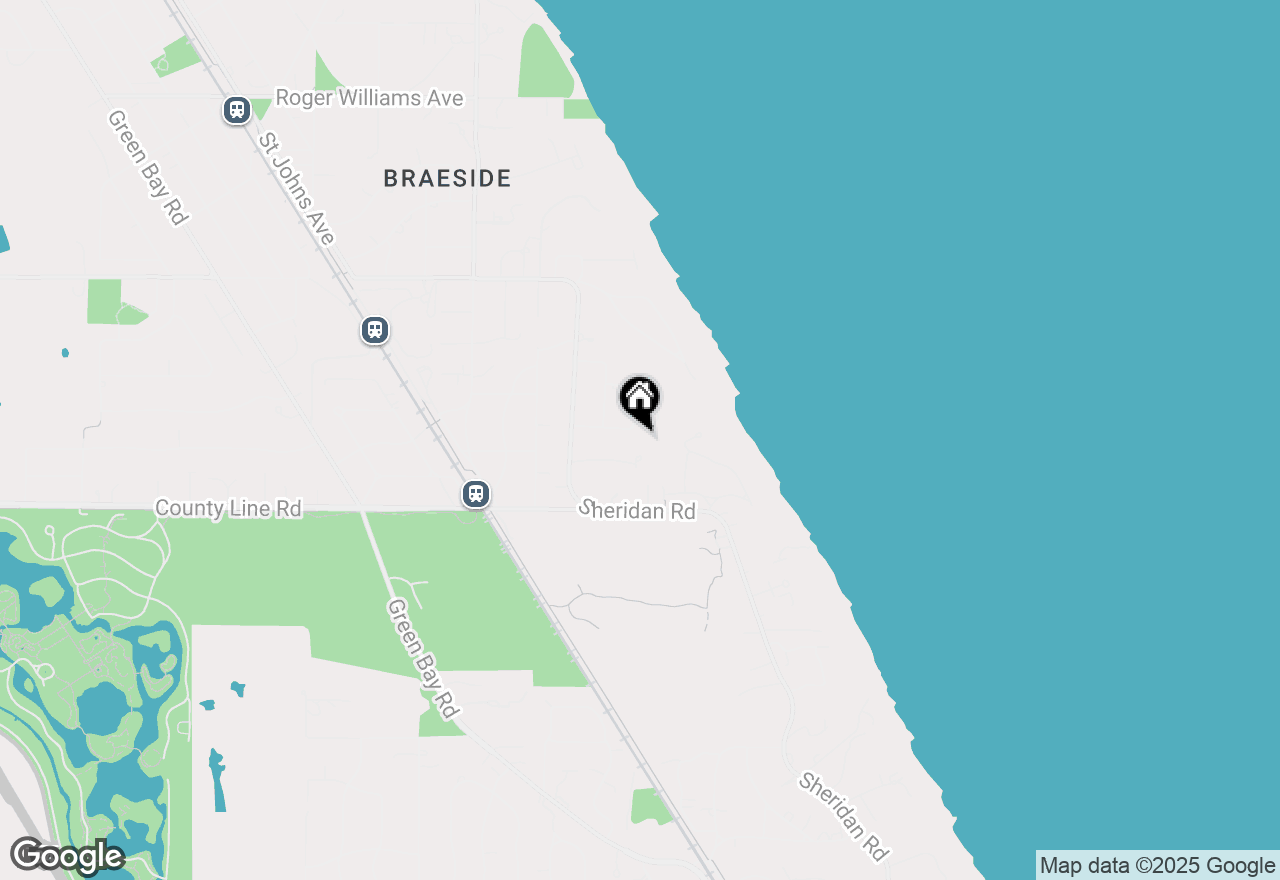 Map of 151 Pine Point Drive, Highland Park, IL 60035