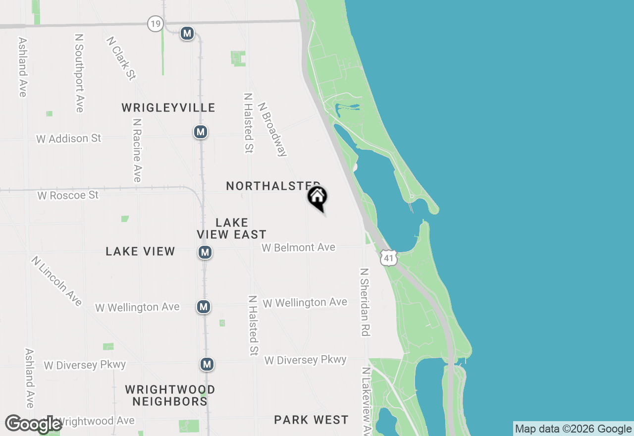 Map of 545 W Aldine Avenue #4D, Chicago, IL 60657