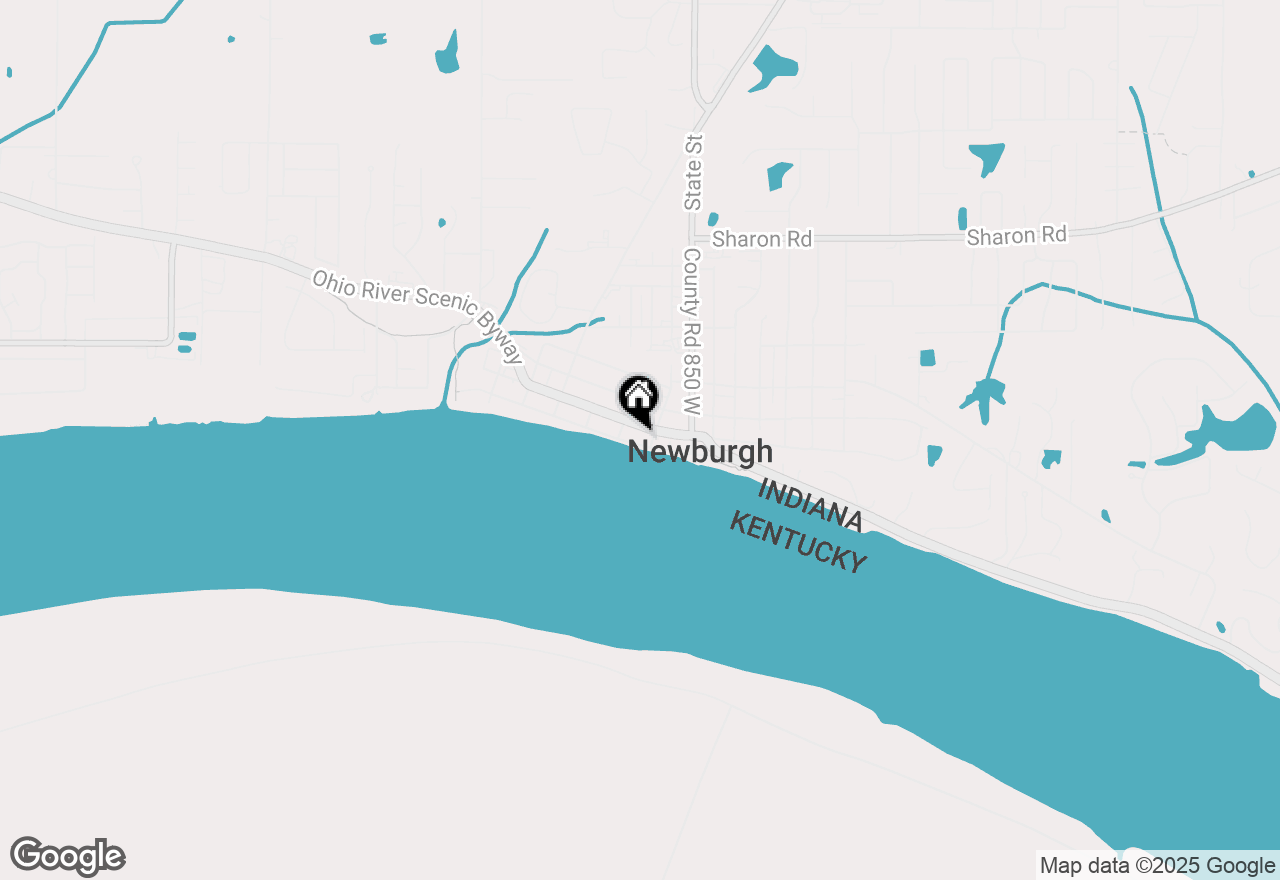 Map of 110 Water Street ##1 BED, Newburgh, IN 47630