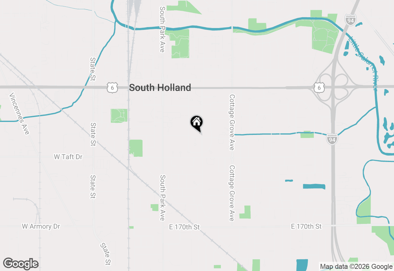 Map of 510 E 164th Place, South Holland, IL 60473