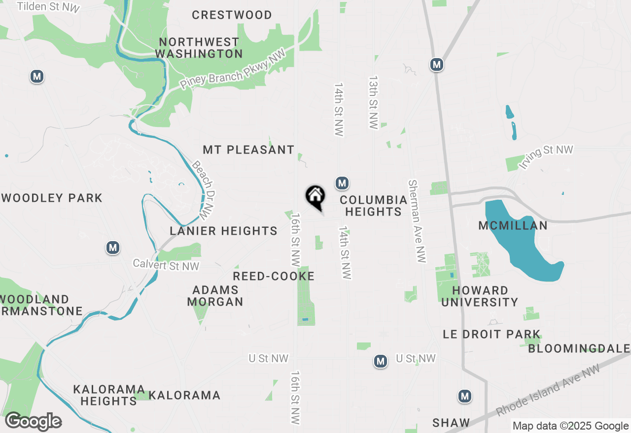 Map of 1465 Harvard Street Nw #302, Washington, DC 20009