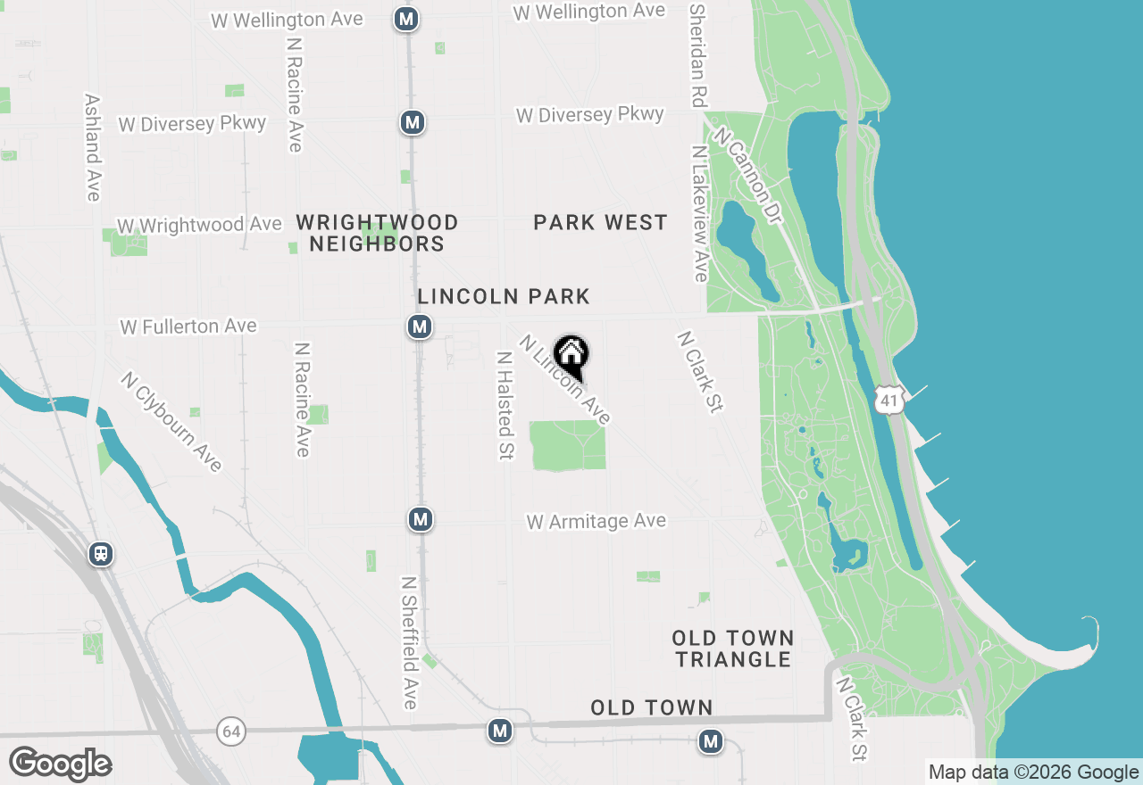 Map of 2250 N Lincoln Avenue #201, Chicago, IL 60614