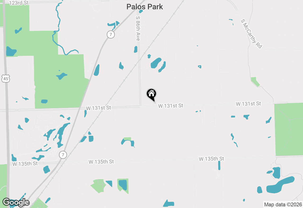 Map of 13050 S 85th Avenue, Palos Park, IL 60464