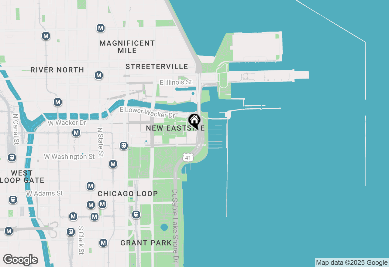 Map of 195 N Harbor Drive #5407, Chicago, IL 60601