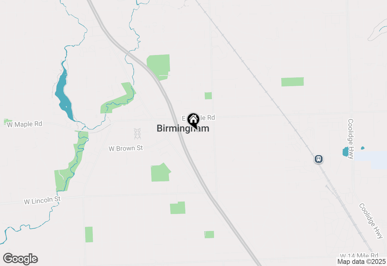 Map of 343 Elm Street #A, Birmingham, MI 48009